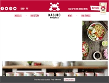 Tablet Screenshot of kabutonoodles.com